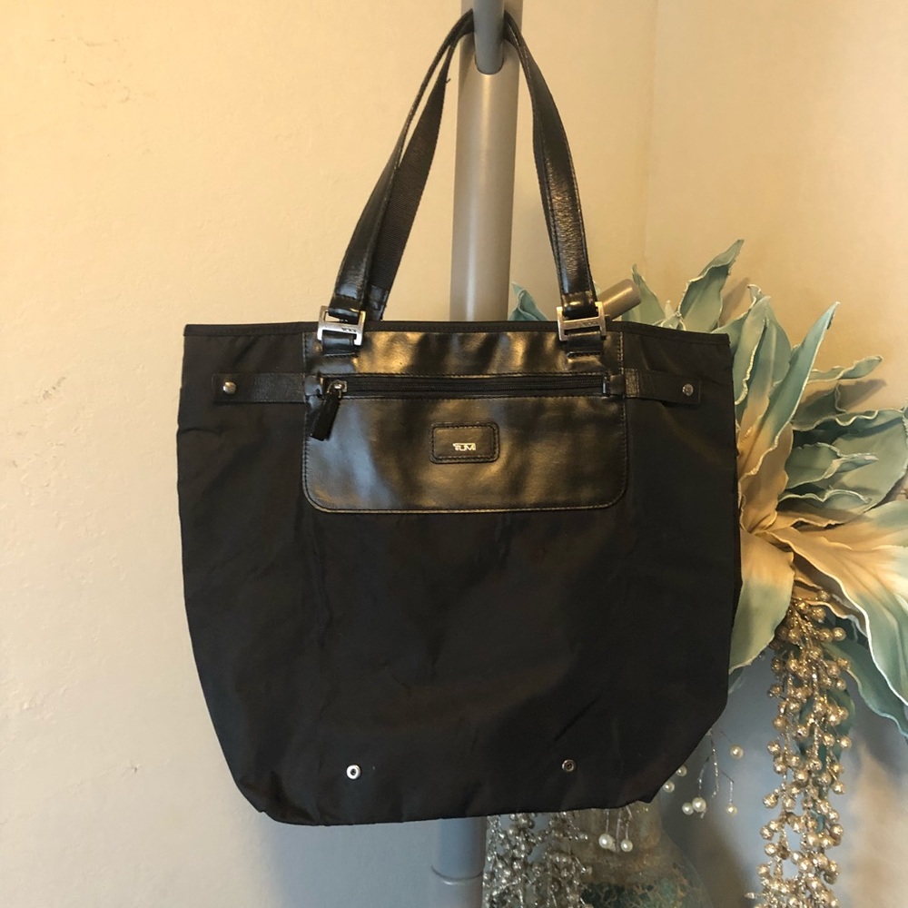 Tumi pack-a-Way foldable Black Tote Bag